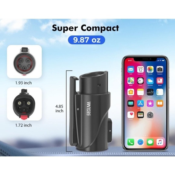 NACS to J1772 Adapter, Max 80Amp 250V J1772 EV Charging Adapter to Tesla Charger - Picture 5 of 8